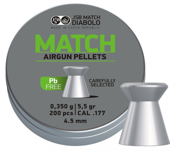 Diabolo JSB Match Lead Free 4,50mm 200pcs