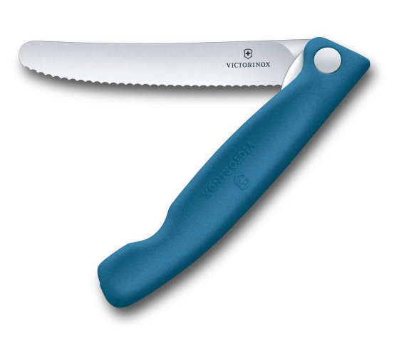 Couteau de pique-nique pliant Victorinox Swiss Classic Picnic bleu