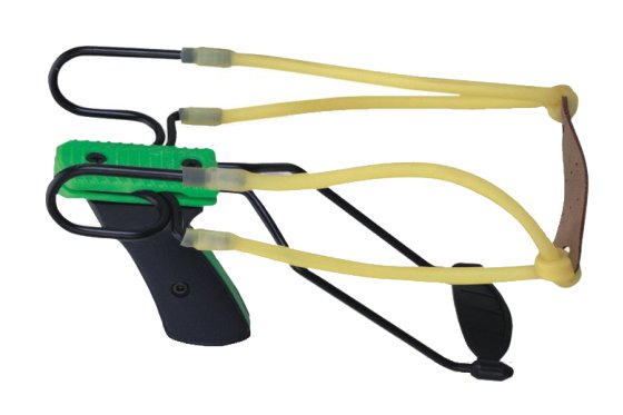 Lance-pierres Megaline Alpha 2 double élastique - vert