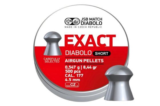 Diabolo JSB Exact Short 4,52mm 500pcs
