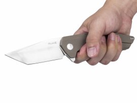 Couteau Ruike P138-W brun