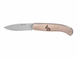 Couteau Joker NH78-7 bois motif lièvre 8 cm