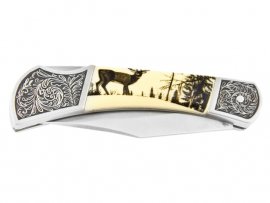 Couteau Joker pliant JKR113 motif cerf