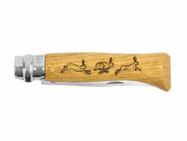 Couteau Opinel 8 Inox hêtre motif lapin