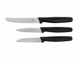 Set de 3 couteaux de cuisine Victorinox 5.1113.3 finition noire