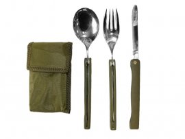 Couverts de camping pliables MFH avec étui