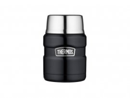 Thermos pour aliments avec cuillère Thermos King 0,47 l graphite