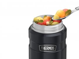 Thermos pour aliments avec cuillère Thermos King 0,47 l graphite