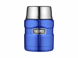 Thermos alimentaire avec cuillère Thermos King 0,47 l bleu