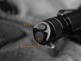 Lampe de poche LED Fenix TK25 Rouge
