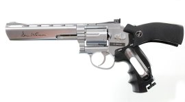 Revolver à air comprimé ASG Dan Wesson 6" silver pour plombs 4,5 mm