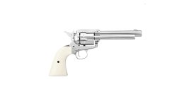 Revolver à air comprimé Umarex Colt SAA .45 Diabolo nickel 4,5 mm