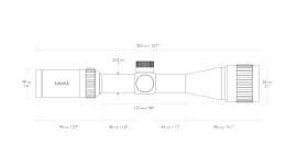 Lunette de visée Hawke Vantage 3-9x40 AO Mil Dot IR