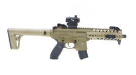 Carabine à air Sig Sauer MPX 4,5mm FDE Sand avec collimateur