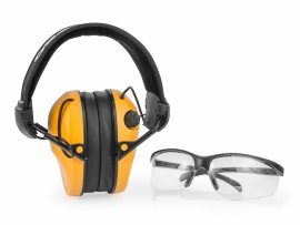 Casque RealHunter Aktivní Pro orange + lunettes