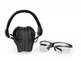 RealHunter Active Pro Noir Casque + Lunettes