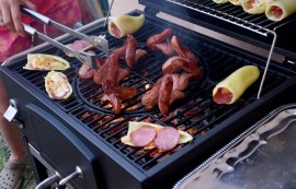 Barbecue au charbon de bois Royal, grille en fonte