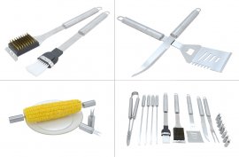 Set d’ustensiles de barbecue 18 pcs mallette ALU