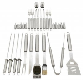Set d'outils pour grillades 30 pcs ALU case