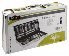 Set d'outils pour grillades 30 pcs ALU case