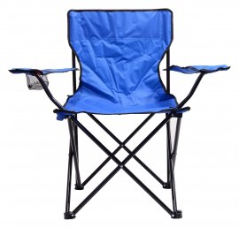 Chaise de camping pliante Bari bleu