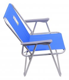 Chaise de camping pliante Bern bleu