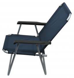 Chaise de camping pliante Lyon bleu foncé