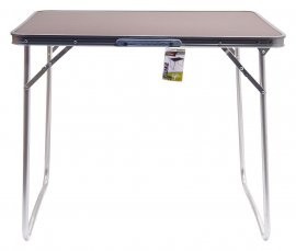 Table de camping pliante Balaton marron
