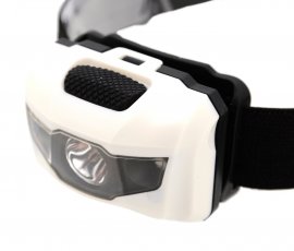 Lampe frontale LED 80 lm noir-blanc