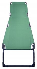 Chaise longue de camping pliante Berlin vert