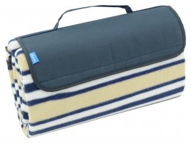 Couverture de pique-nique Fleece 150x135 cm bleu