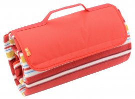 Couverture de pique-nique Fleece 150x135 cm rouge