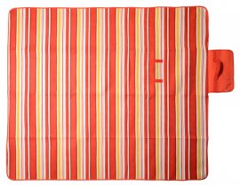 Couverture de pique-nique Fleece 150x135 cm rouge