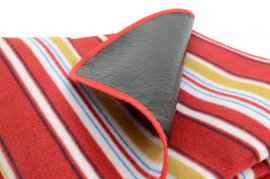 Couverture de pique-nique Fleece 150x135 cm rouge