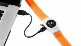 Collier lumineux Hunter Yukon LED 20-63cm orange