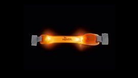 Pendentif LED lumineux pour collier Hunter orange