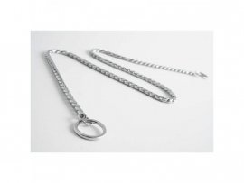 Collier DeLuxe argenté, 55 cm
