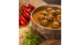 Boulettes de viande au basmati et à la sauce tomate Menu Aventure
