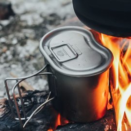 Kit de cuisson en titane Keith Canteen Mess Kit