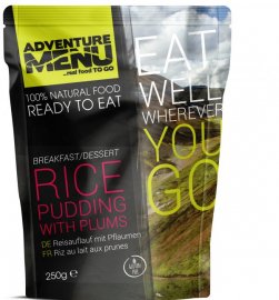 Riz au lait au four aux prunes Adventure Menu