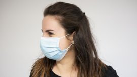 Masque jetable bleu