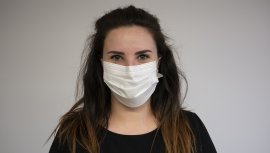 Masque jetable blanc
