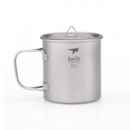 Mug Keith en titane avec couvercle 550ml