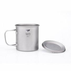 Mug Keith en titane avec couvercle 550ml