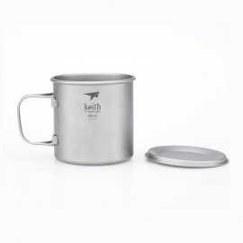 Mug Keith en titane avec couvercle 650ml