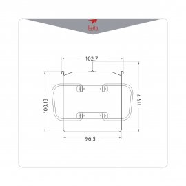Mug Keith en titane avec couvercle 650ml