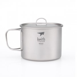 Mug Keith en titane avec couvercle 900ml