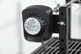 Grille de barbecue Cattara avec fourchette rotative