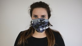 Masque en coton hiver Camo carré