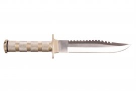 Couteau de survie Fox Outdoor avec étui en cuir